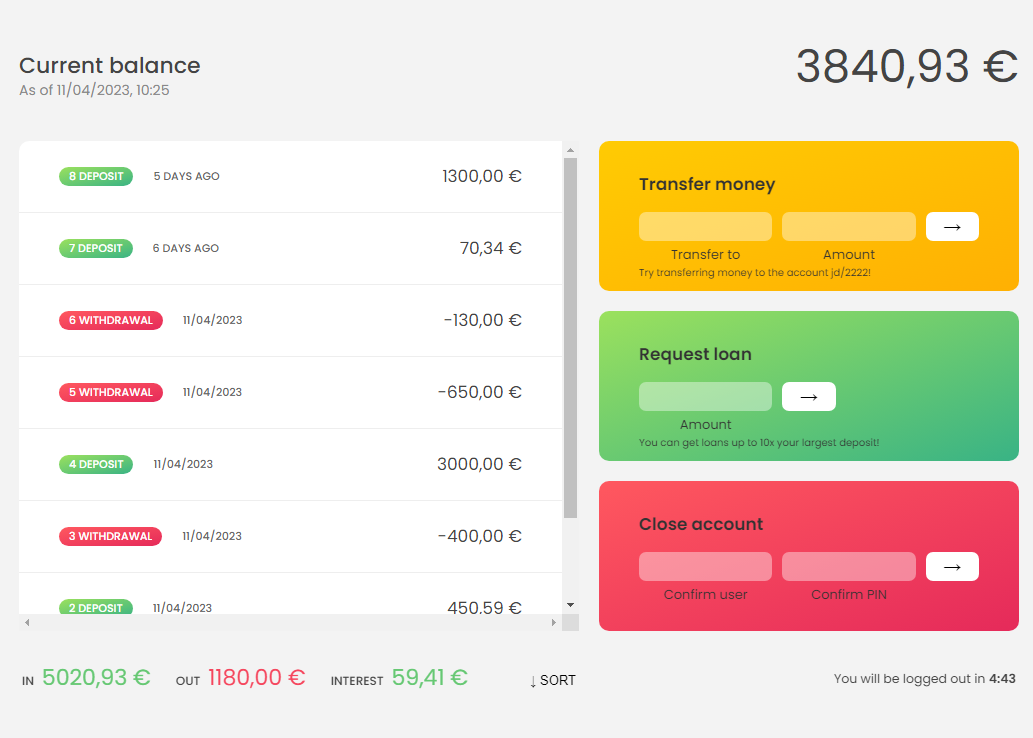 Bankist App Picture