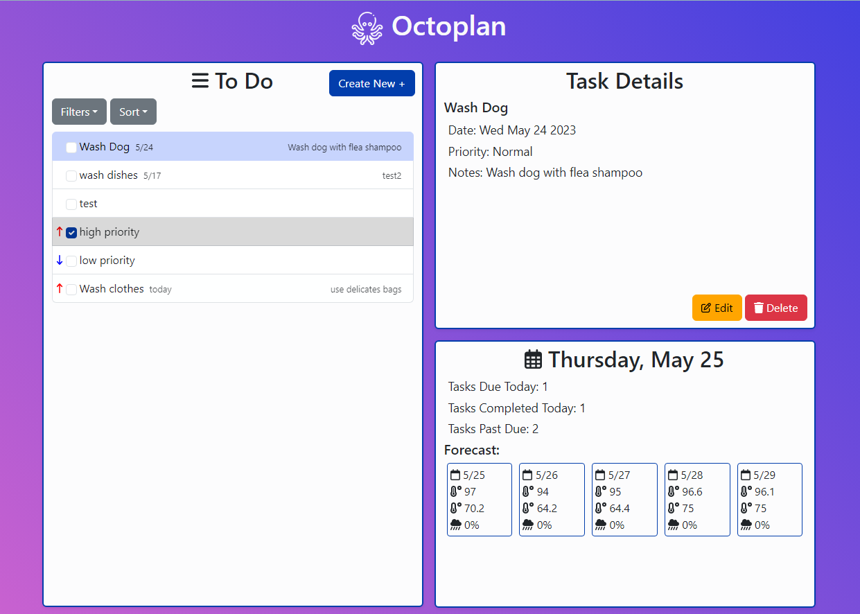 Picture of Octoplan Application